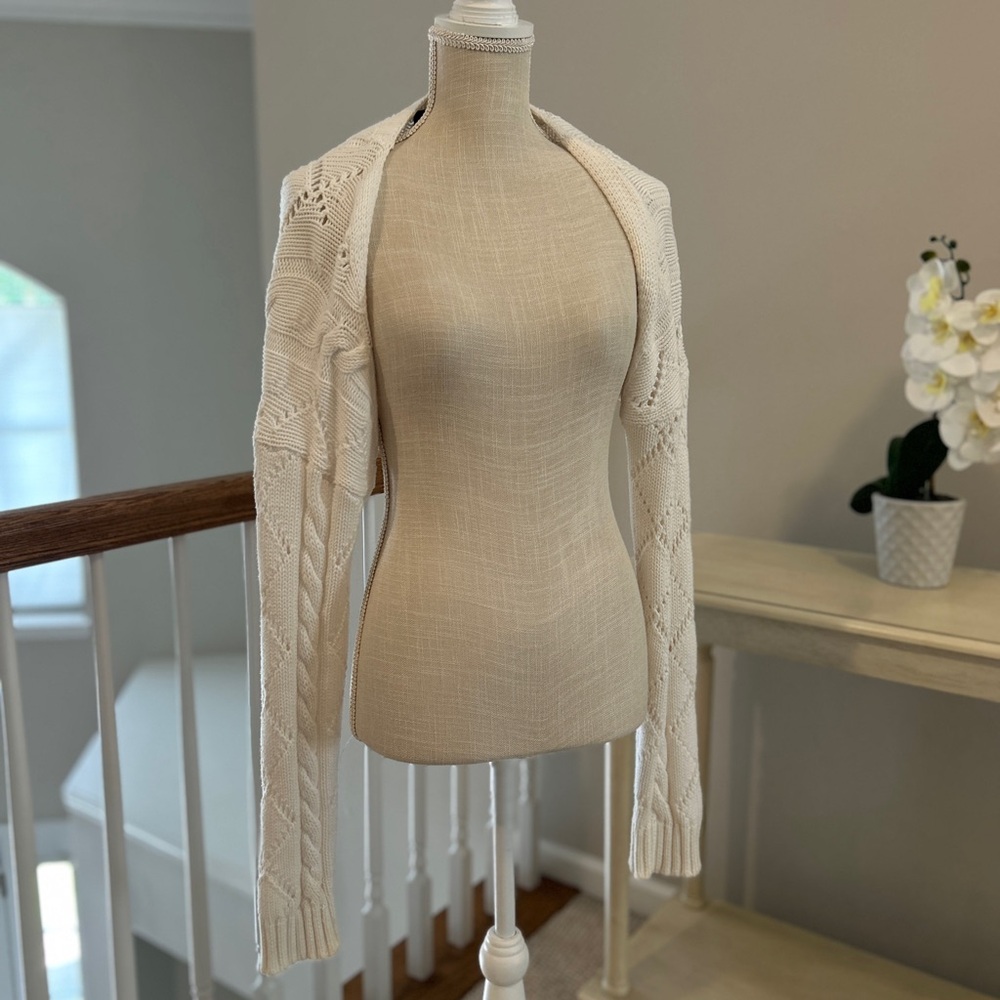 Elegant Cream Sweater Shrug